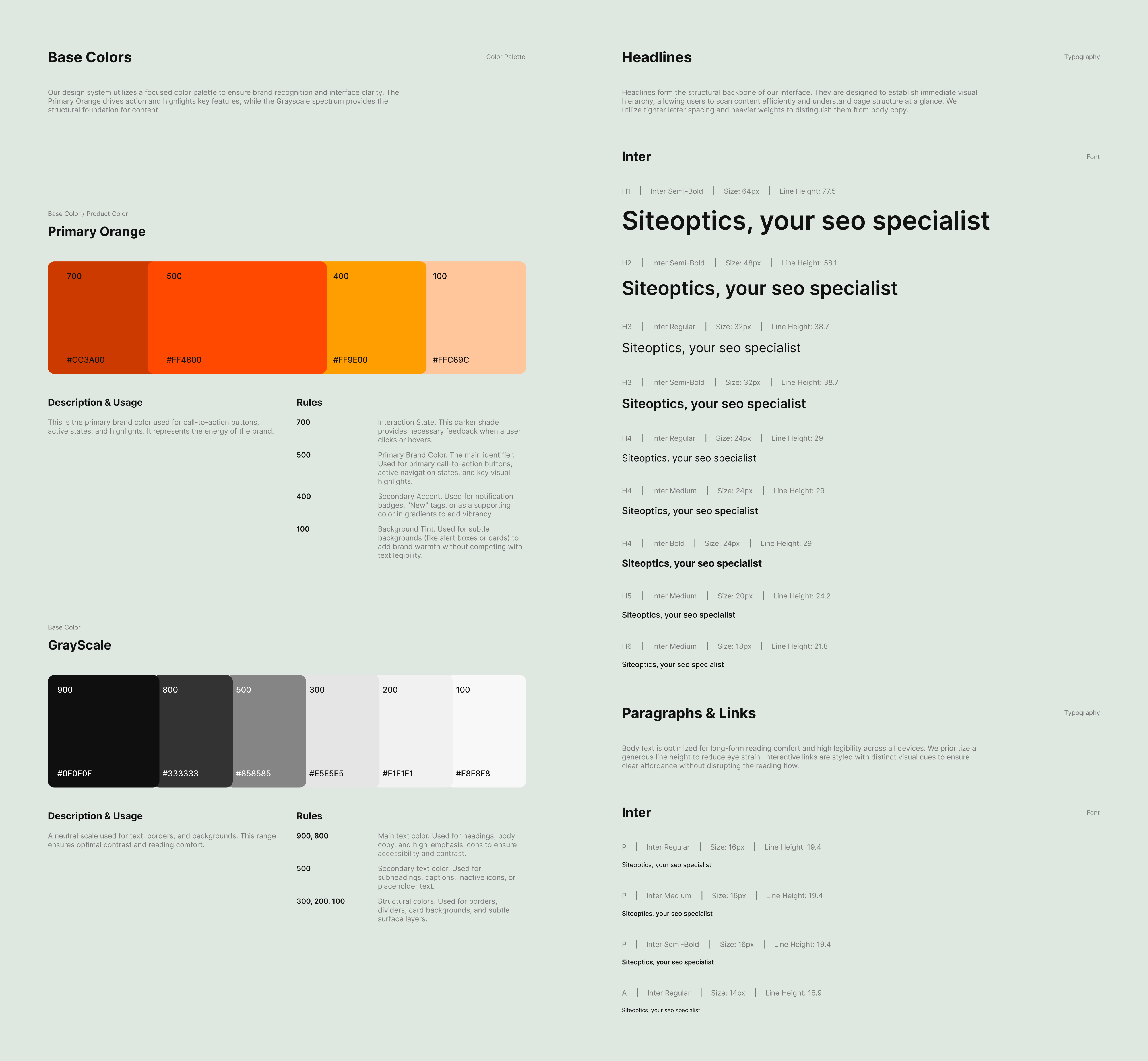 Site Optics branding and style guide