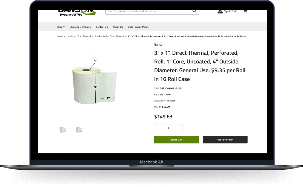 Product Detail Page 1